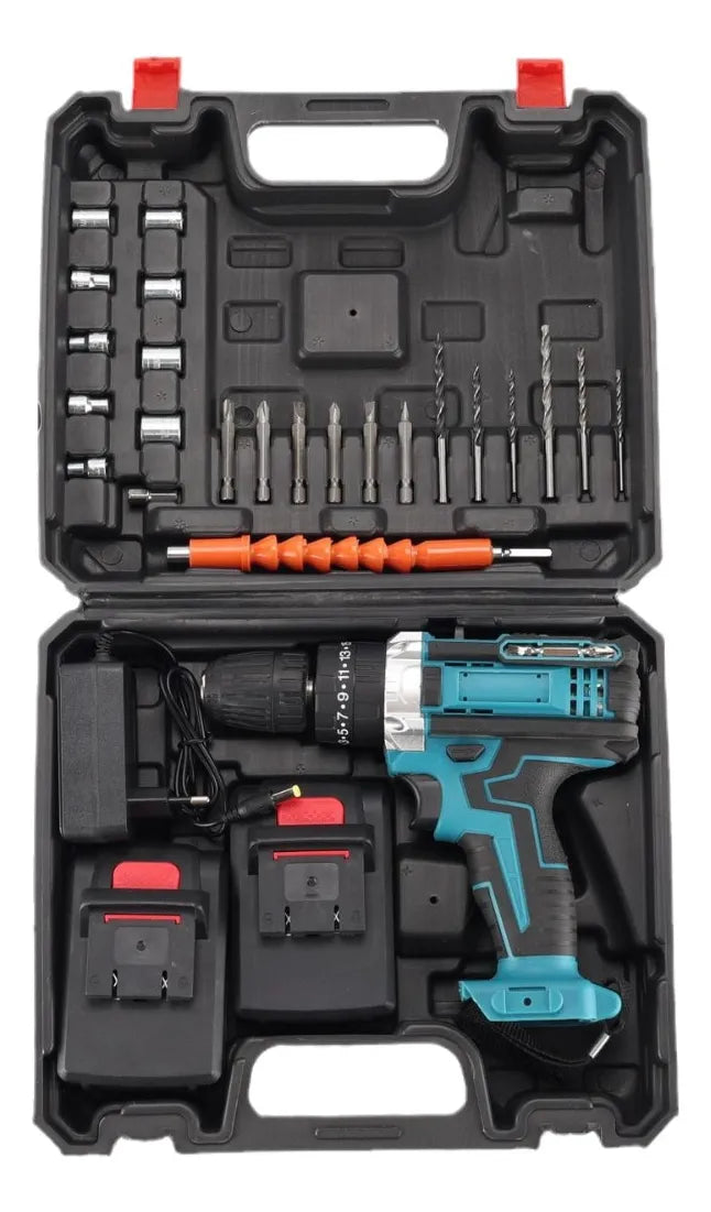 Taladro Inalámbrico Pro 48V con 2 baterías de litio y accesorios - ImportaCampos Chile