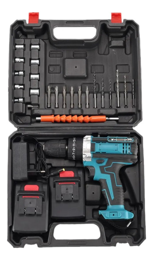 Taladro Inalámbrico Pro 48V con 2 baterías de litio y accesorios - ImportaCampos Chile